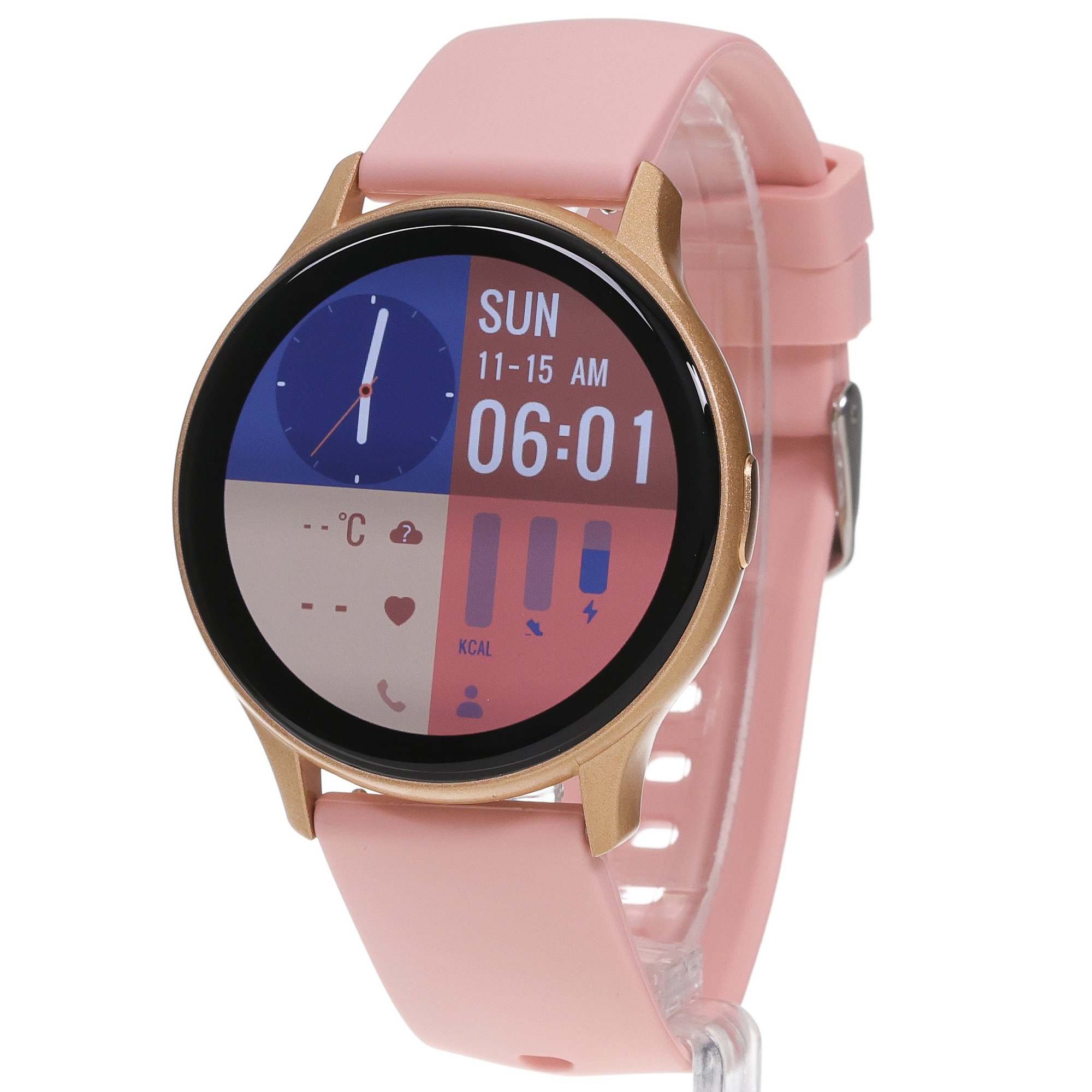 zegarek Enter SKM215539 różowe złoto Amoled