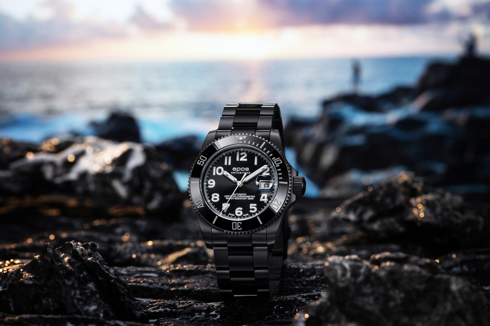 zegarek Epos 3504138853595 automatyczny męski Sportive Sportive 3504 Diver Chronometer Limited Edition - miniatura 6