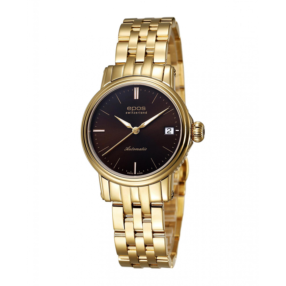 Epos 4390.152.22.17.32 Ladies klasyczny zegarek złoty - miniatura 9