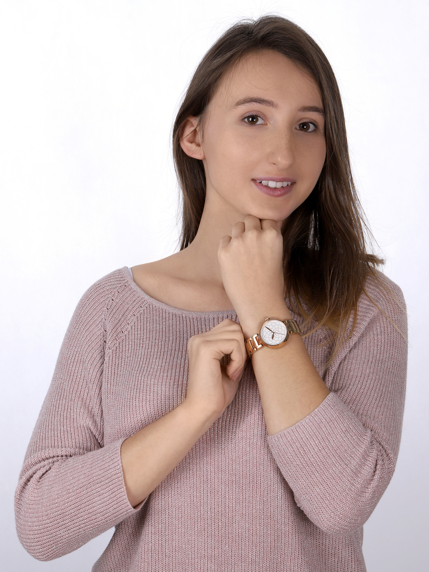 zegarek Esprit ES109032003 różowe złoto Damskie - miniatura 2