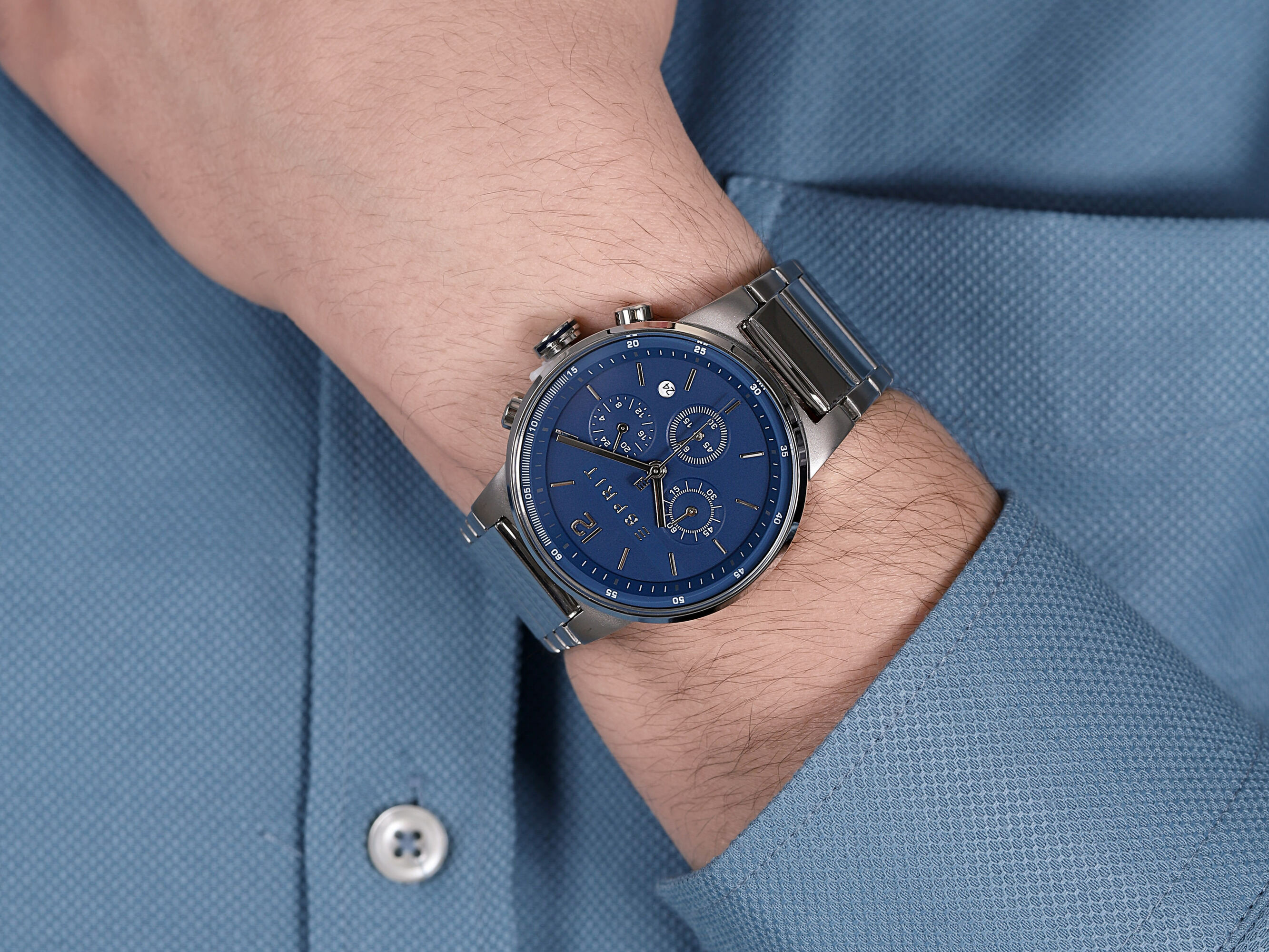 zegarek Esprit ES1G025M0075 męski z chronograf Męskie - miniatura 4