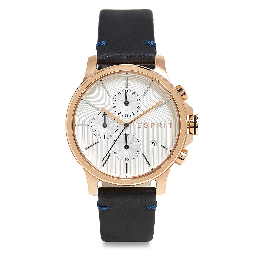 Esprit ES1G155L0035 zegarek różowe złoto klasyczny Męskie pasek - miniatura 5