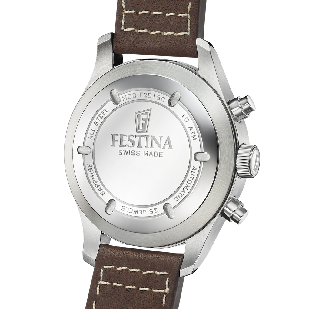 zegarek F20150-1 srebrny Automatic - miniatura 7