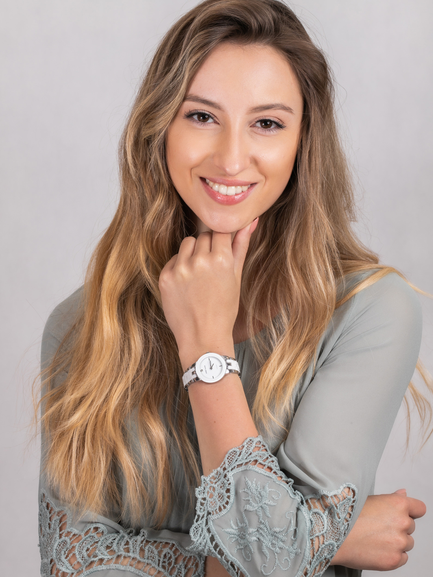 Anne Klein AK-1611WTSV zegarek damski Bransoleta - miniatura 2