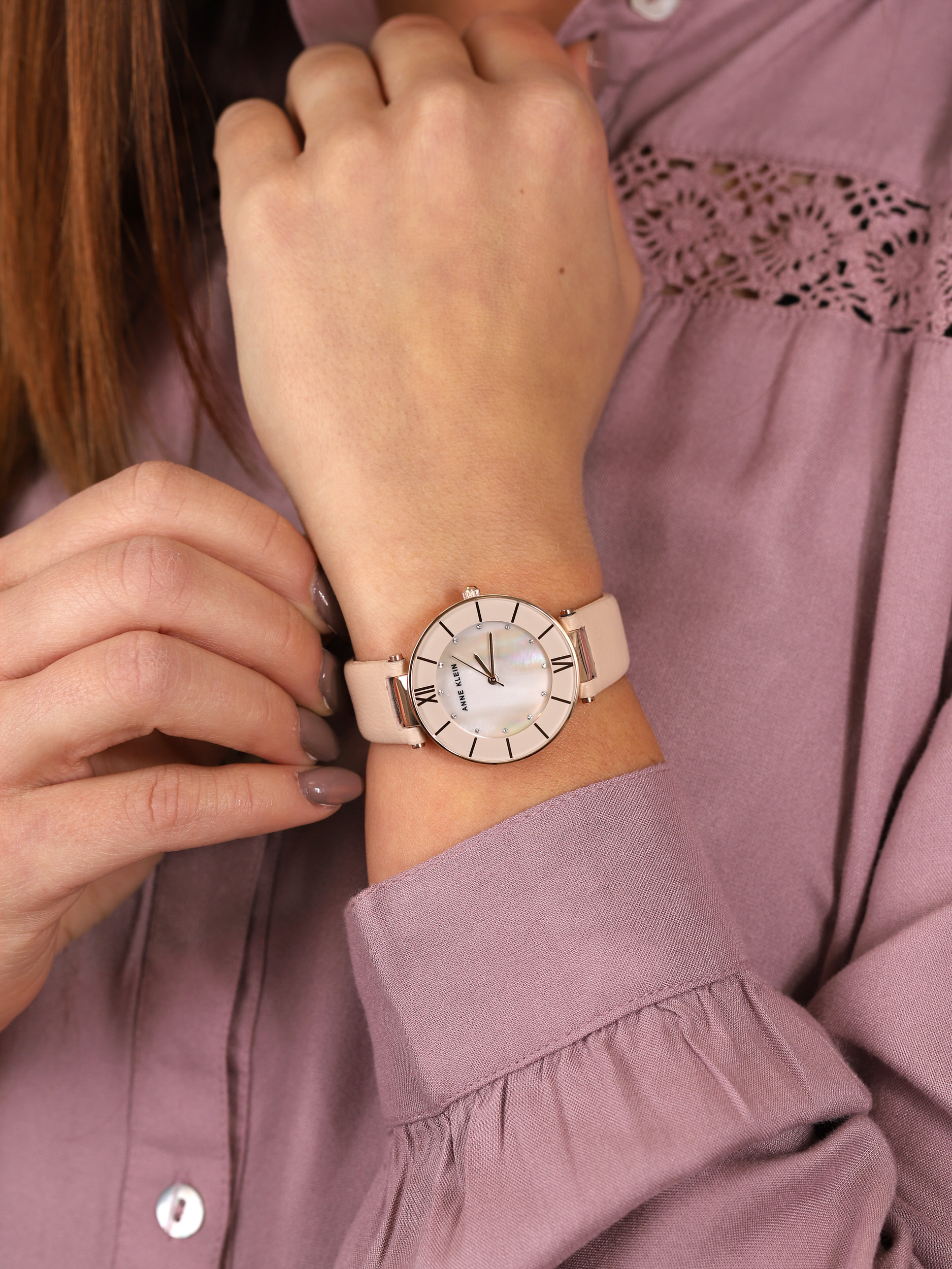 Anne Klein AK-3272RGLP damski zegarek Pasek pasek - miniatura 3