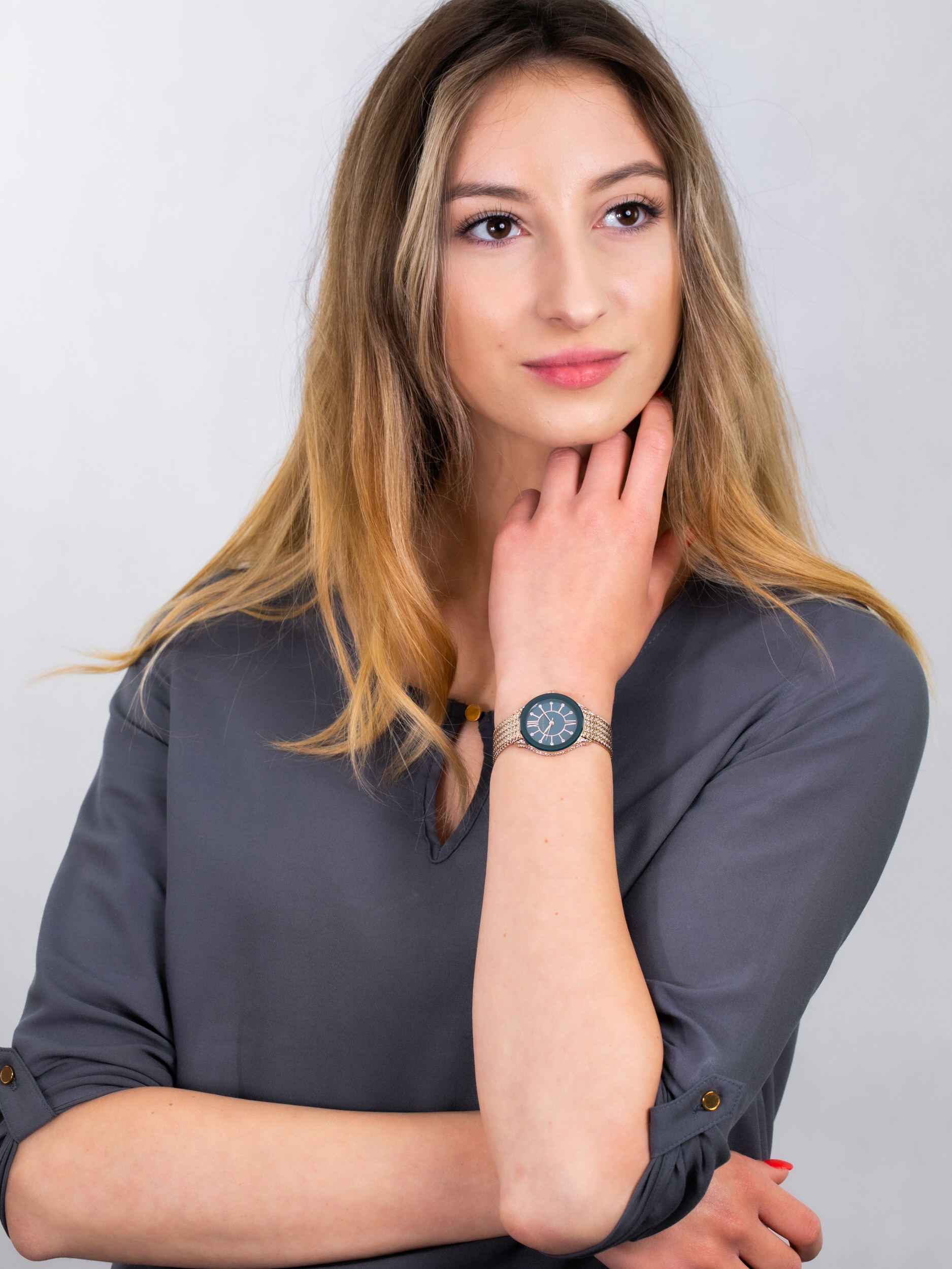 Anne Klein AK-2208NMRG zegarek damski Bransoleta - miniatura 2