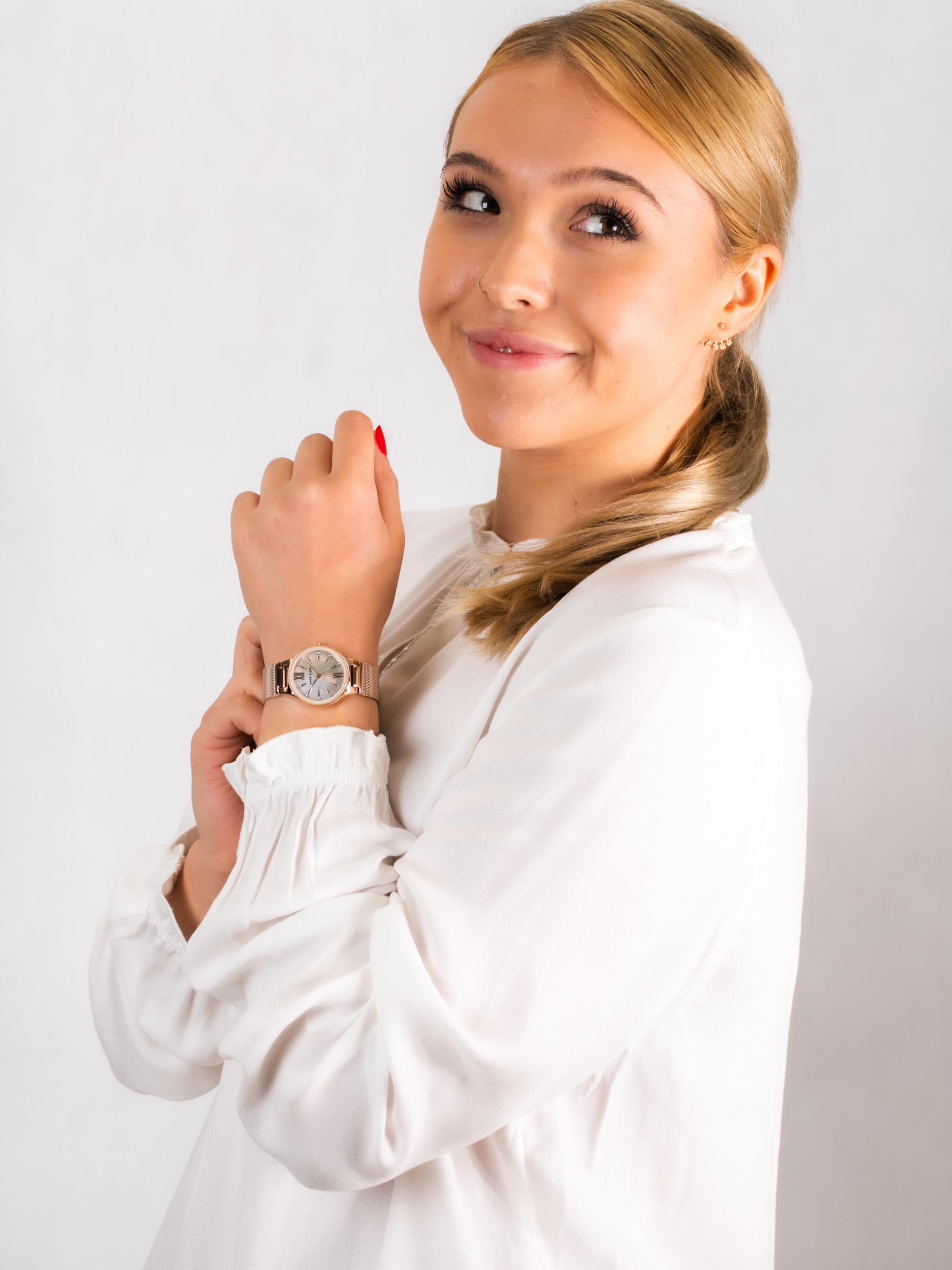 Anne Klein AK-2418BMRG zegarek damski Bransoleta - miniatura 2