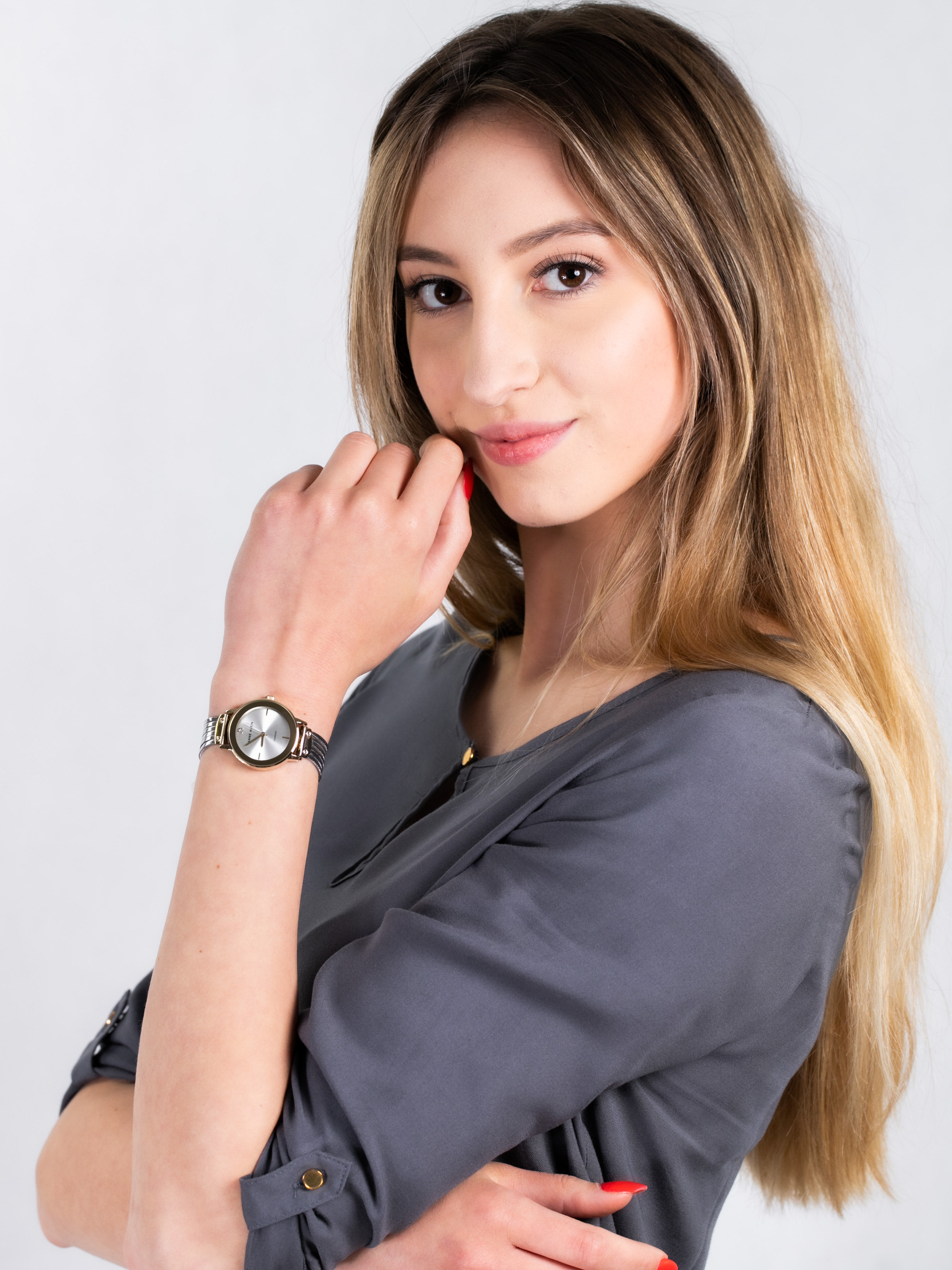 Anne Klein AK-3221SVTT zegarek damski Bransoleta - miniatura 2