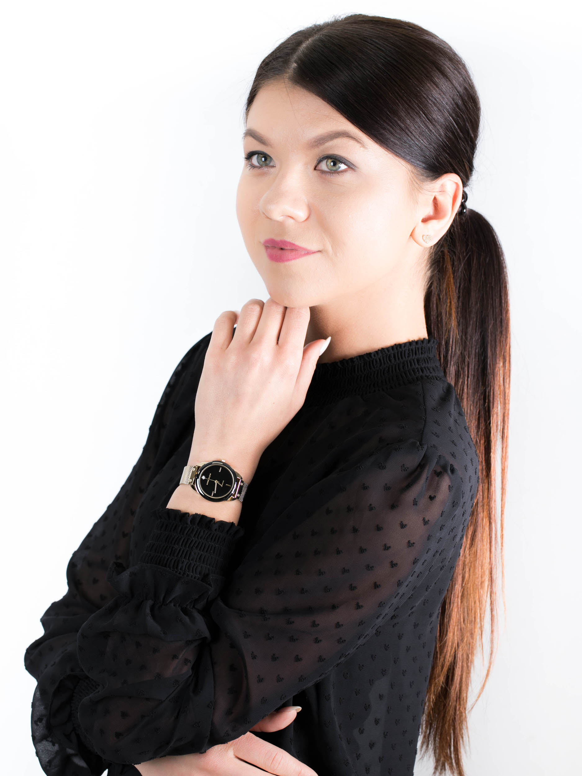Anne Klein AK-3258BKGB zegarek damski Bransoleta - miniatura 2