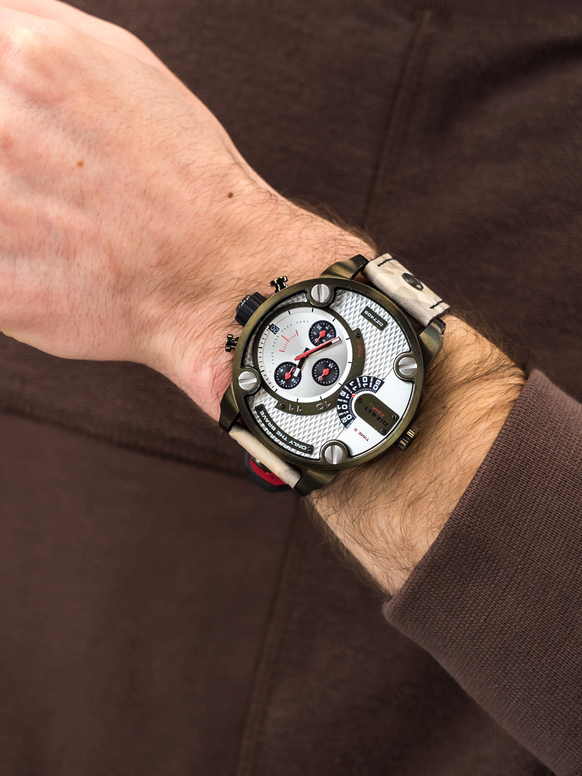 zegarek Diesel DZ7409 LITTLE DADDY męski z chronograf Daddies - miniatura 3