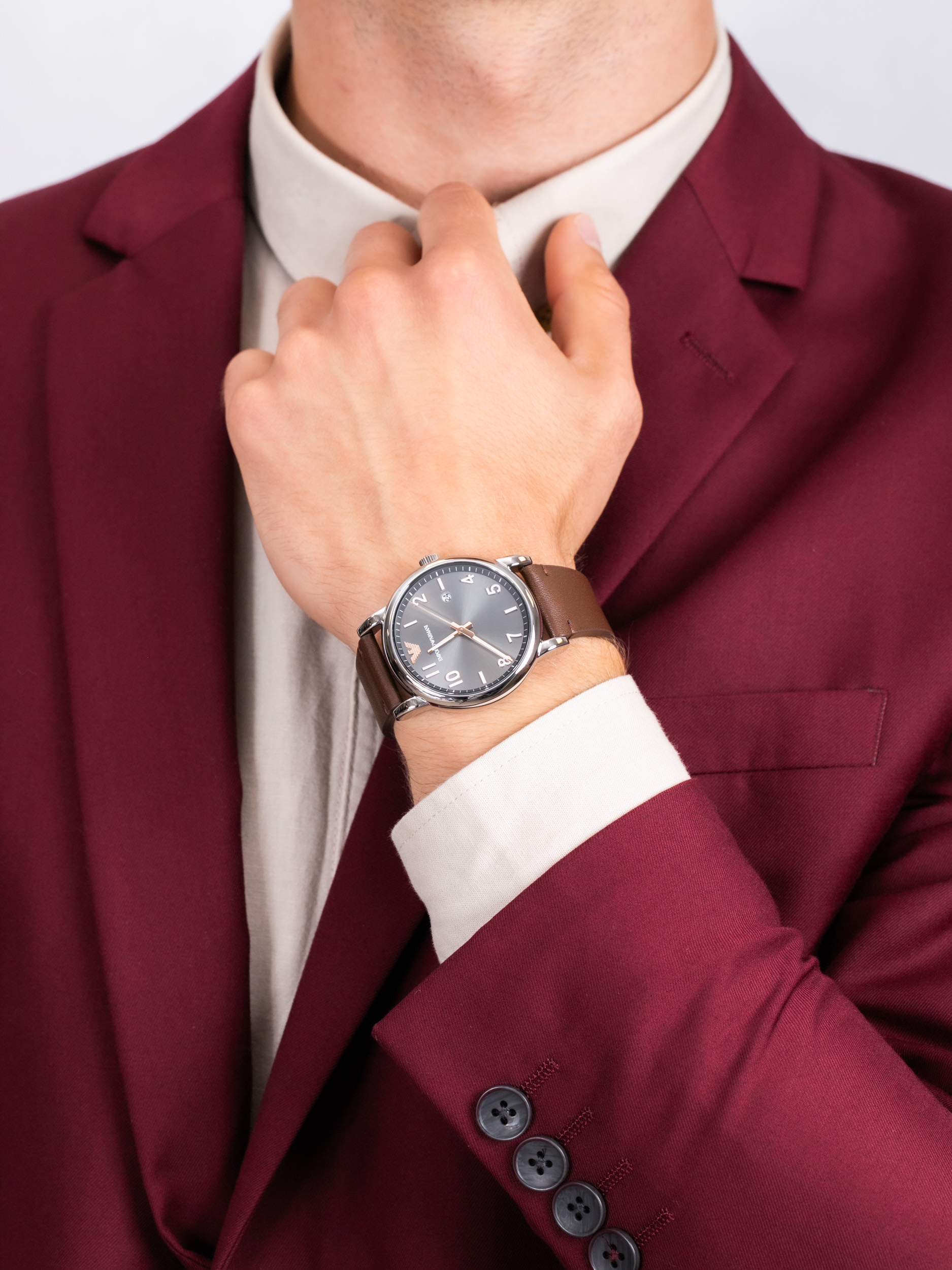 Emporio Armani AR11175 męski zegarek Sports and Fashion pasek - miniatura 3
