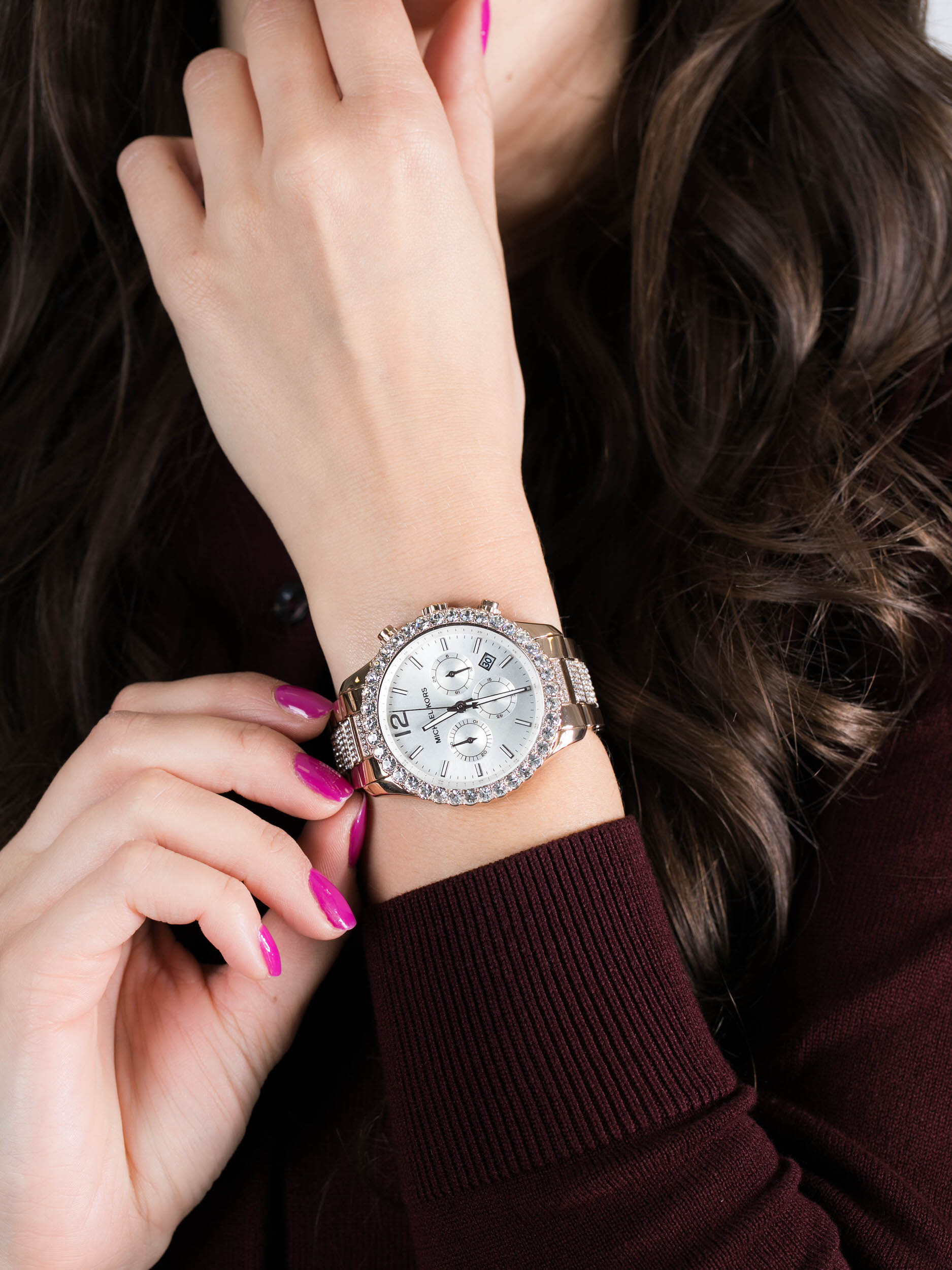 zegarek Michael Kors MK6791 LAYTON damski z chronograf Layton - miniatura 3