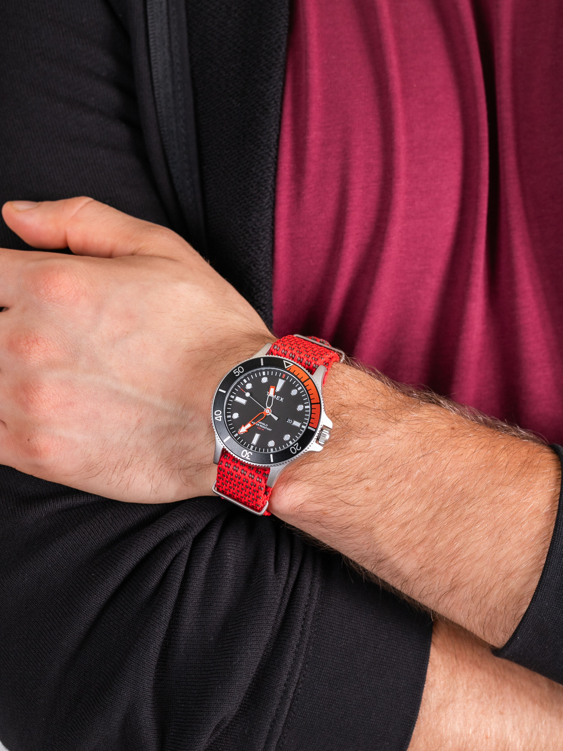 Timex TW2T30300 męski zegarek Allied pasek - miniatura 3