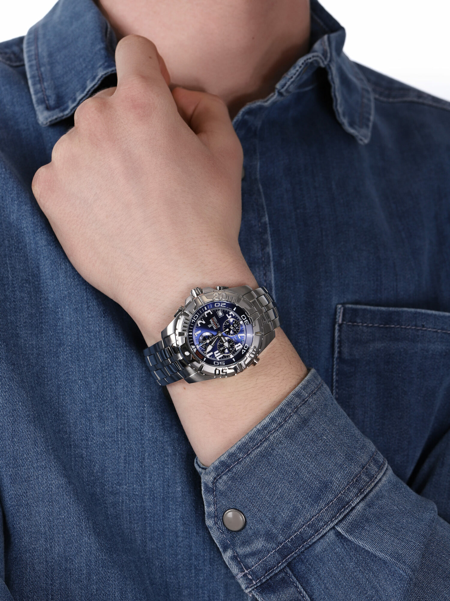 zegarek Festina F16095-3 Chrono Bike męski z chronograf Chronograf - miniatura 3