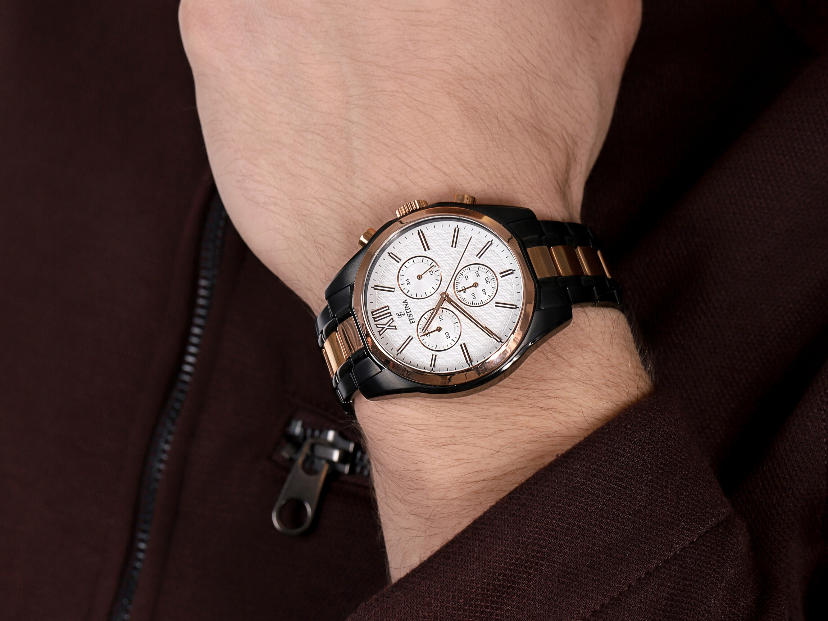 zegarek Festina F16856-1 Sport Chronograph męski z chronograf Chronograf - miniatura 7