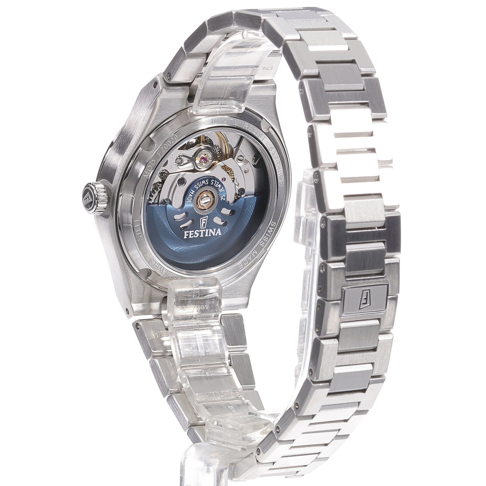 zegarek Festina F20029-1 automatyczny damski Swiss Made Swiss Made - miniatura 4
