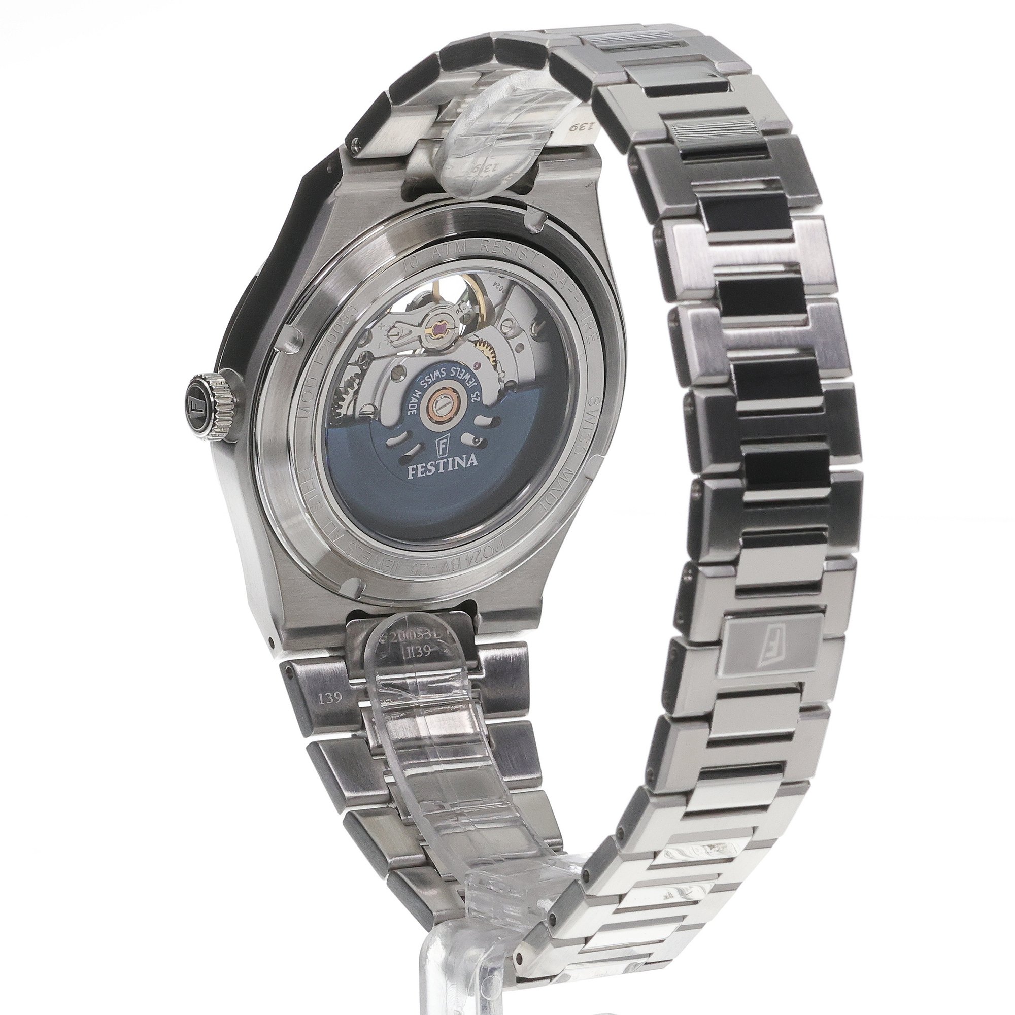 zegarek Festina F20053-3 automatyczny męski Swiss Made Rive Swiss Made Automatic - miniatura 4