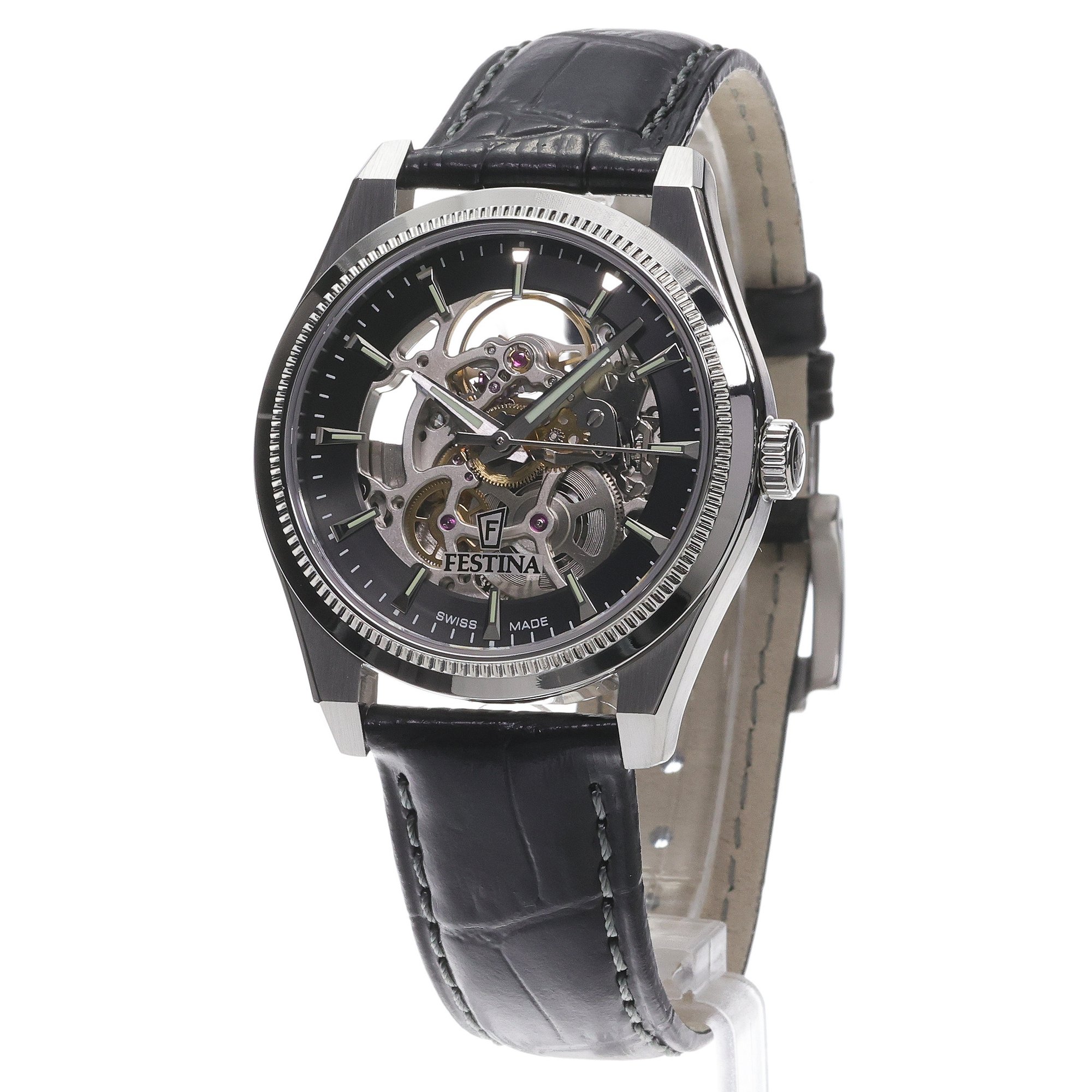 zegarek Festina F20095-3 srebrny Swiss Made