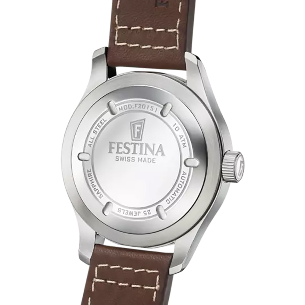 zegarek Festina F20151-1 automatyczny męski Automatic Classic Automatic - miniatura 7
