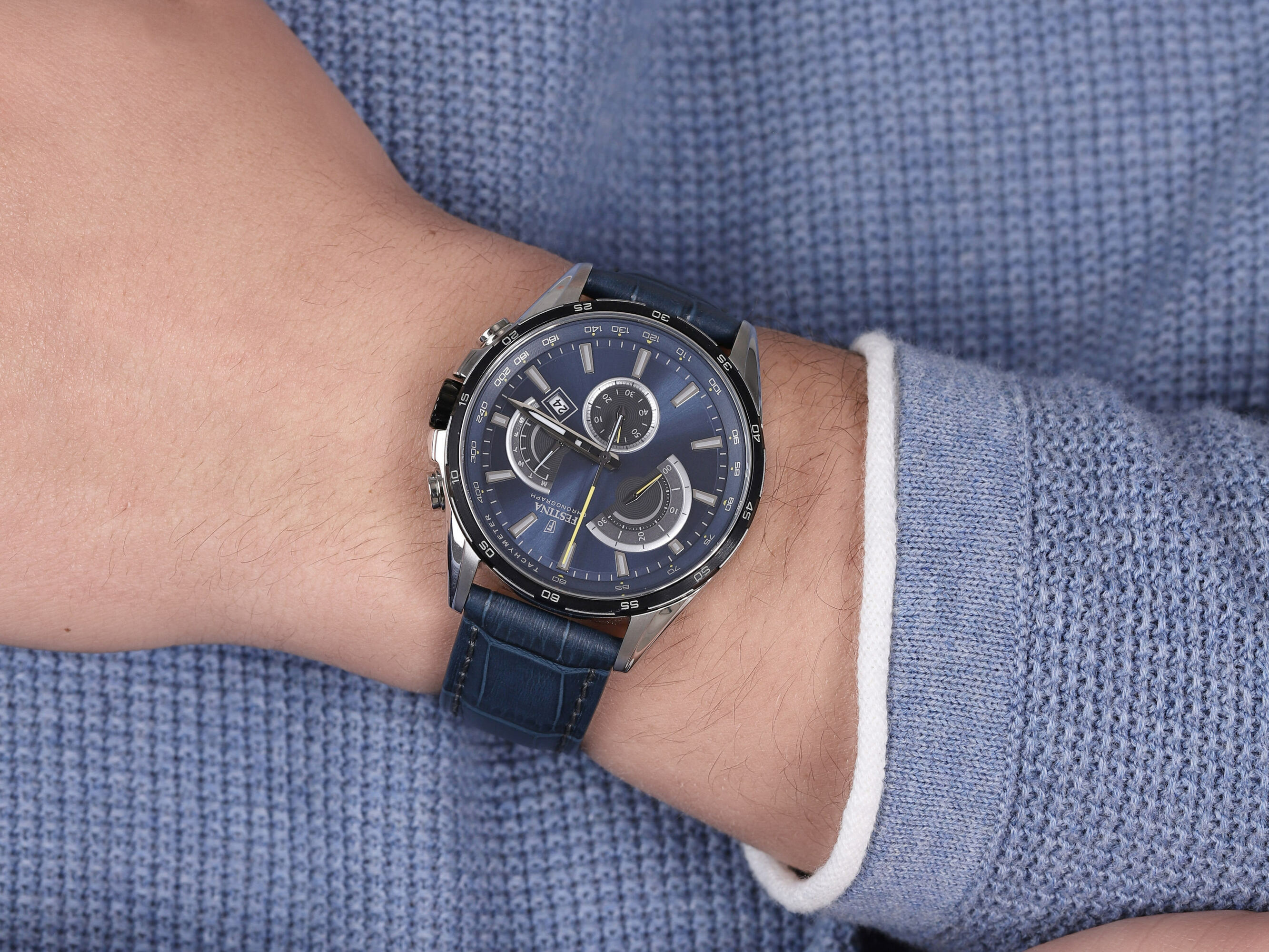 zegarek Festina F20201-3 kwarcowy męski Chronograf Sport Chrono - miniatura 4