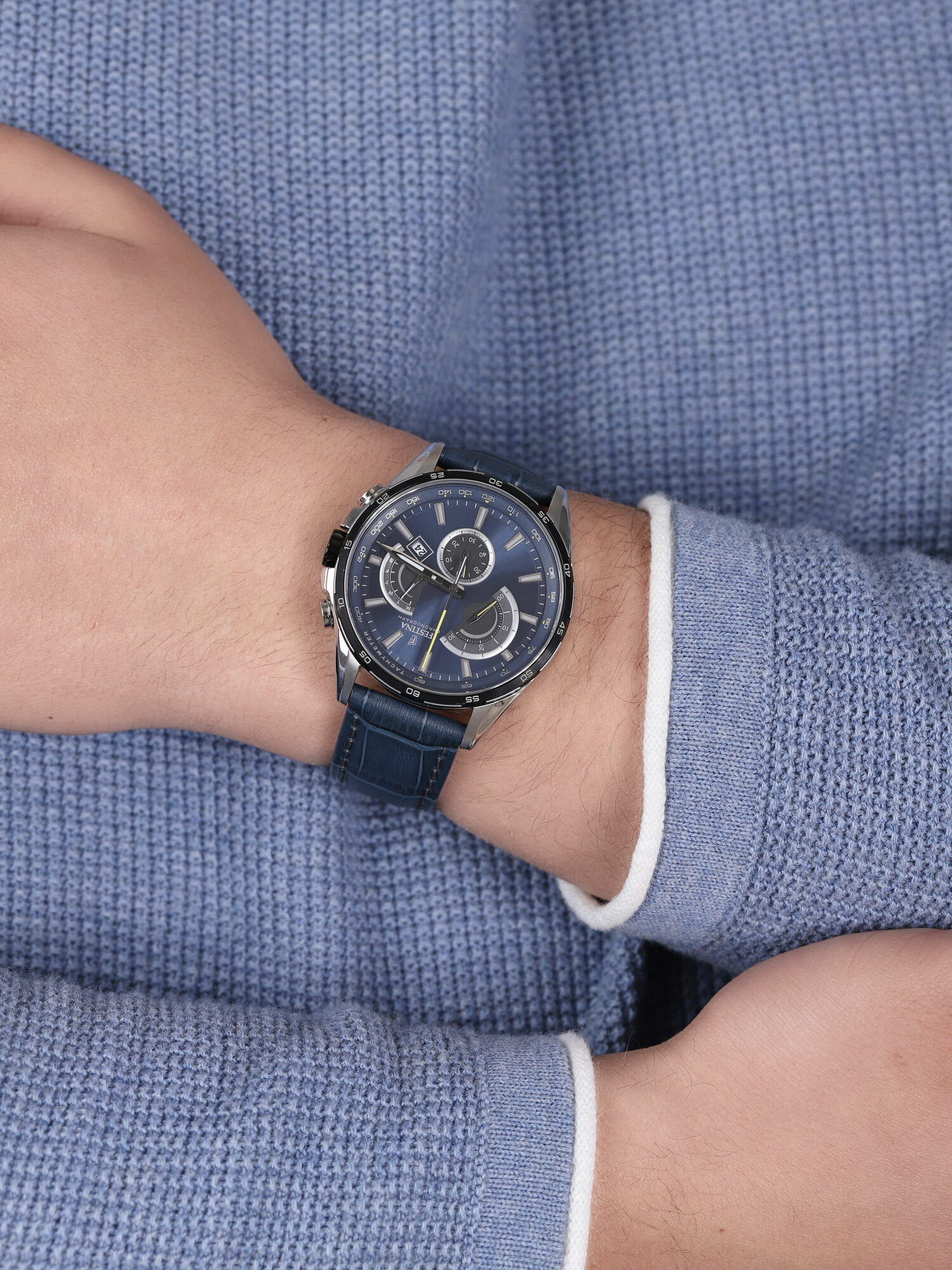zegarek Festina F20201-3 srebrny Chronograf - miniatura 3