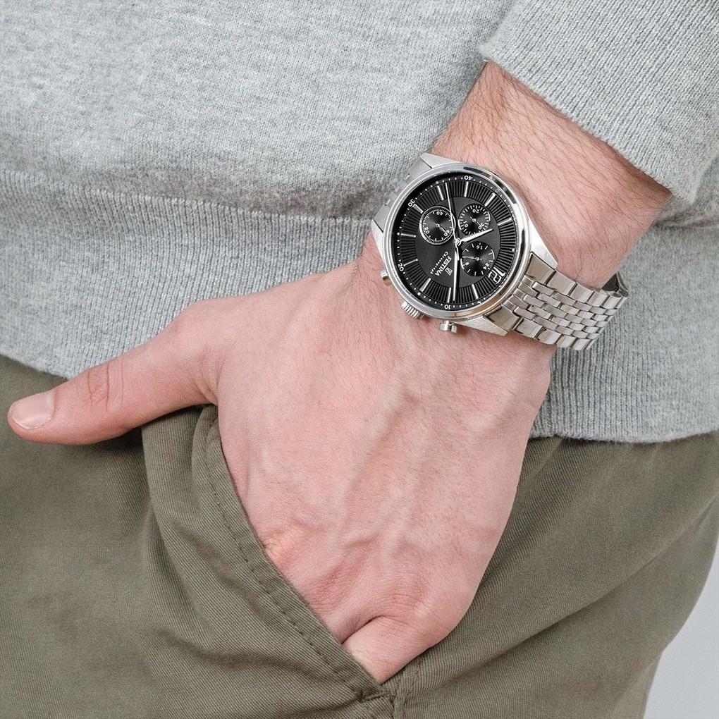 zegarek Festina F20285-4 srebrny Chronograf