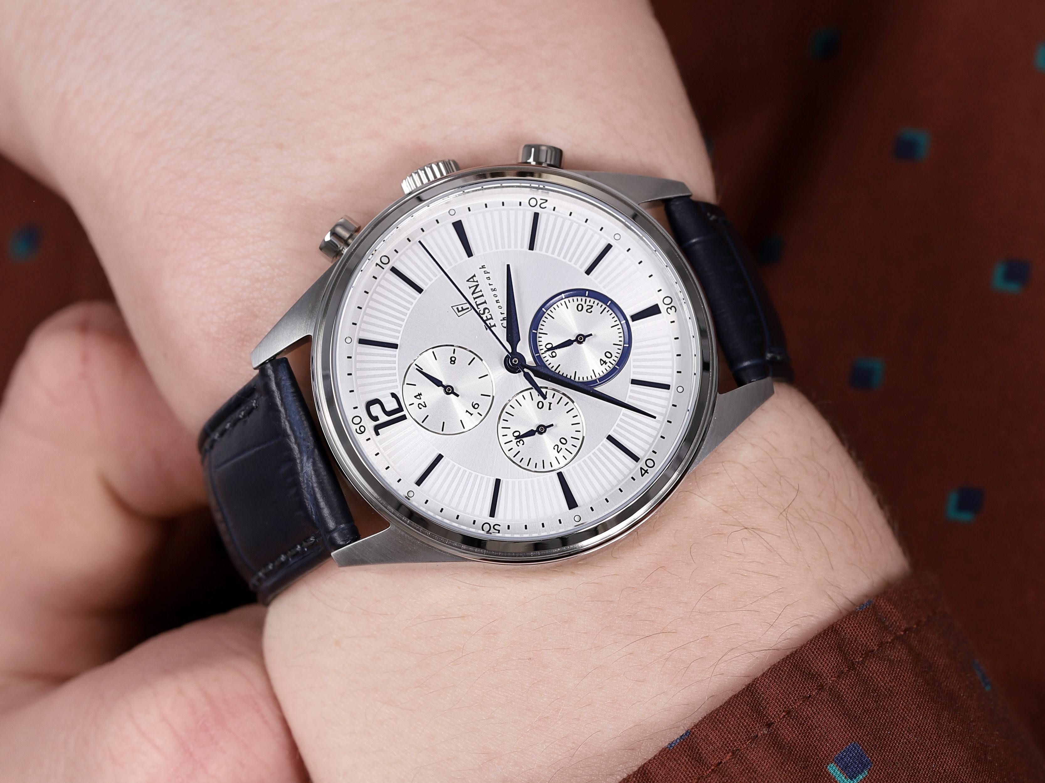 zegarek Festina F20286-1 Timeless Chronograph męski z chronograf Chronograf - miniatura 4