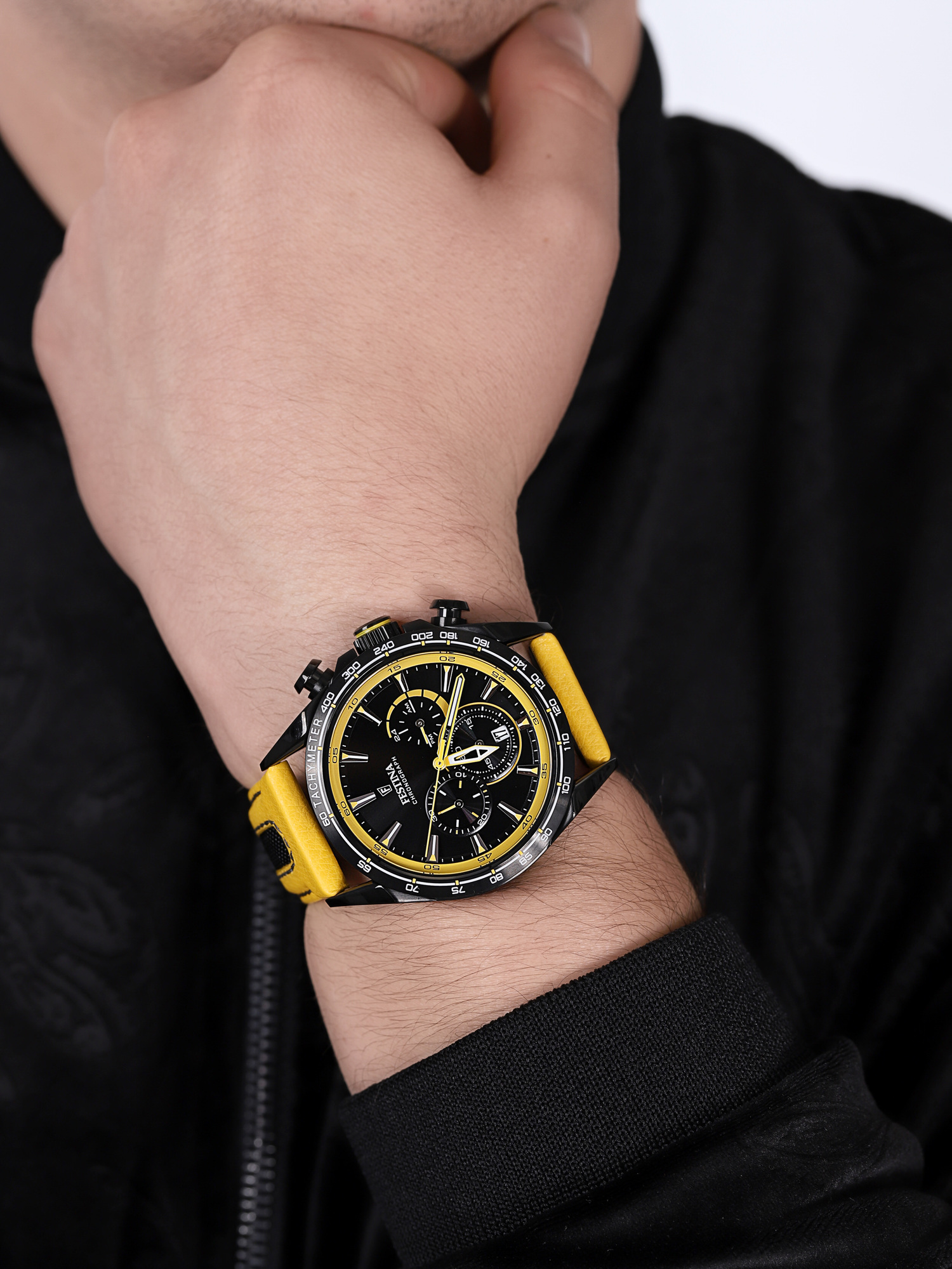 zegarek Festina F20351-4 The Originals Chronograph męski z tachometr Chronograf - miniatura 3