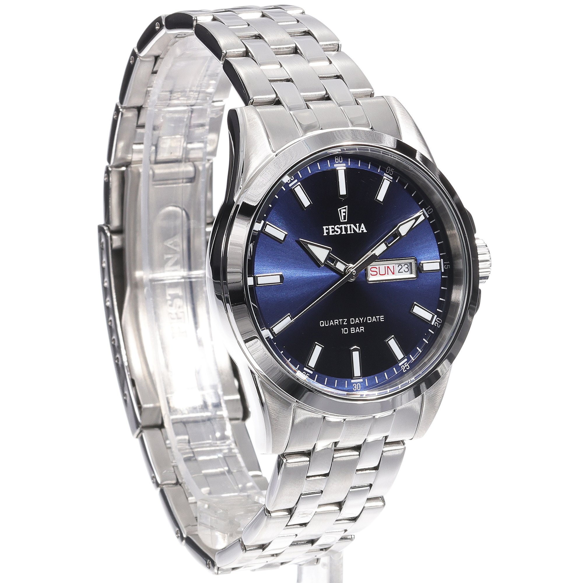 zegarek Festina F20357-3 kwarcowy męski Classic Classic Bracelet - miniatura 3