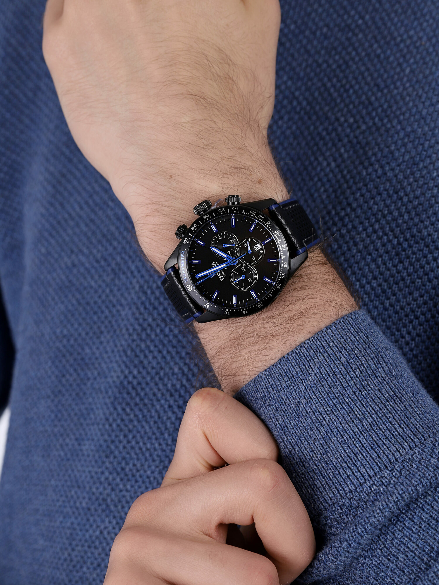 zegarek Festina F20359-3 The Originals Chronograph męski z tachometr Chronograf - miniatura 3