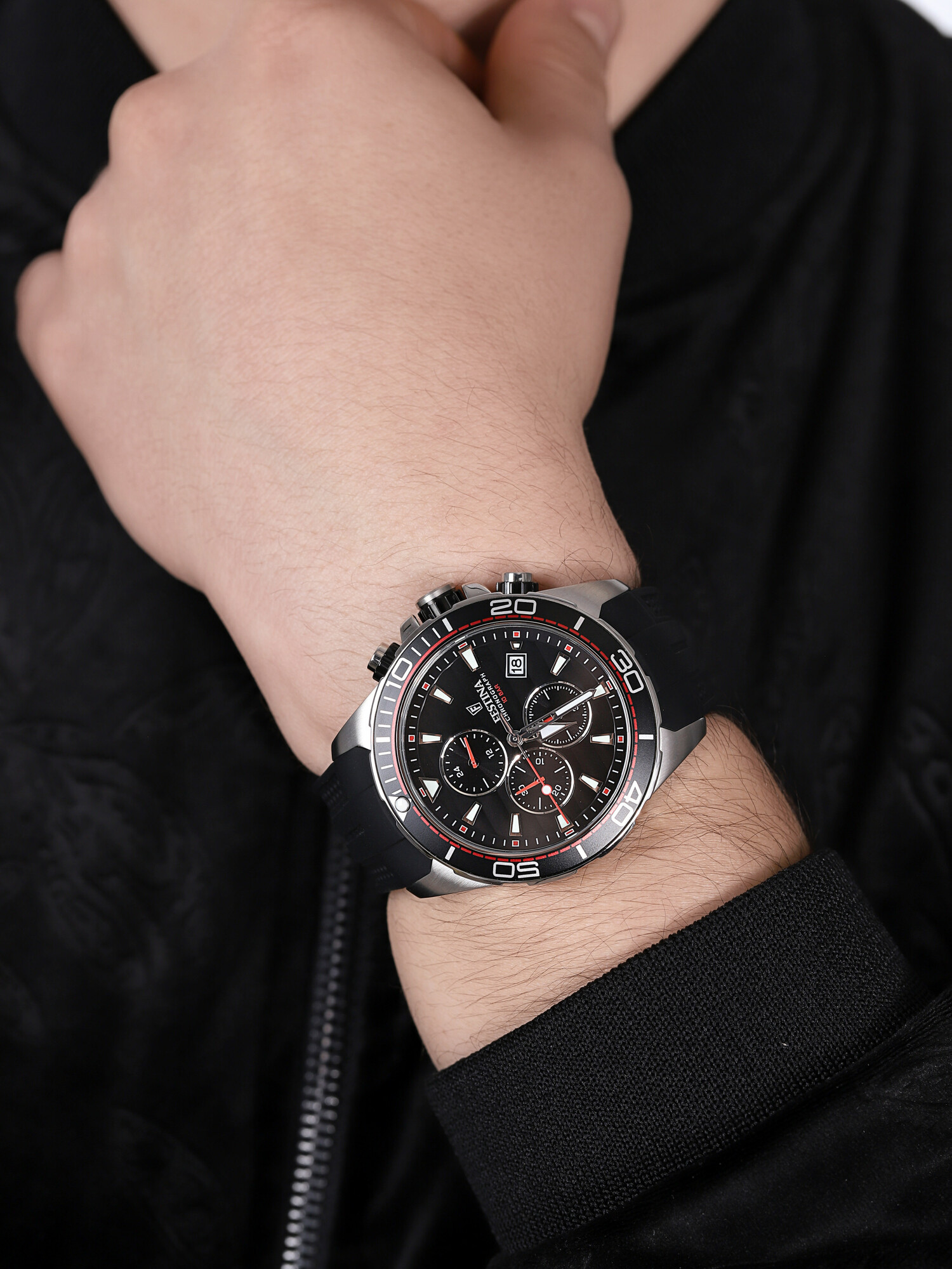 zegarek Festina F20370-6 The Originals Chronograph męski z chronograf Chronograf - miniatura 3