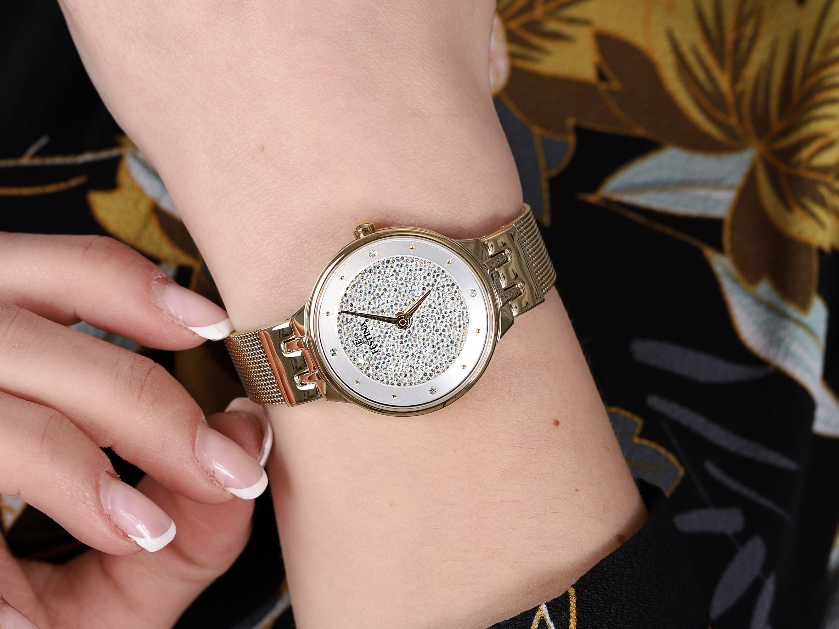 zegarek Festina F20386-1 Swarovski Mademoiselle mineralne - miniatura 4
