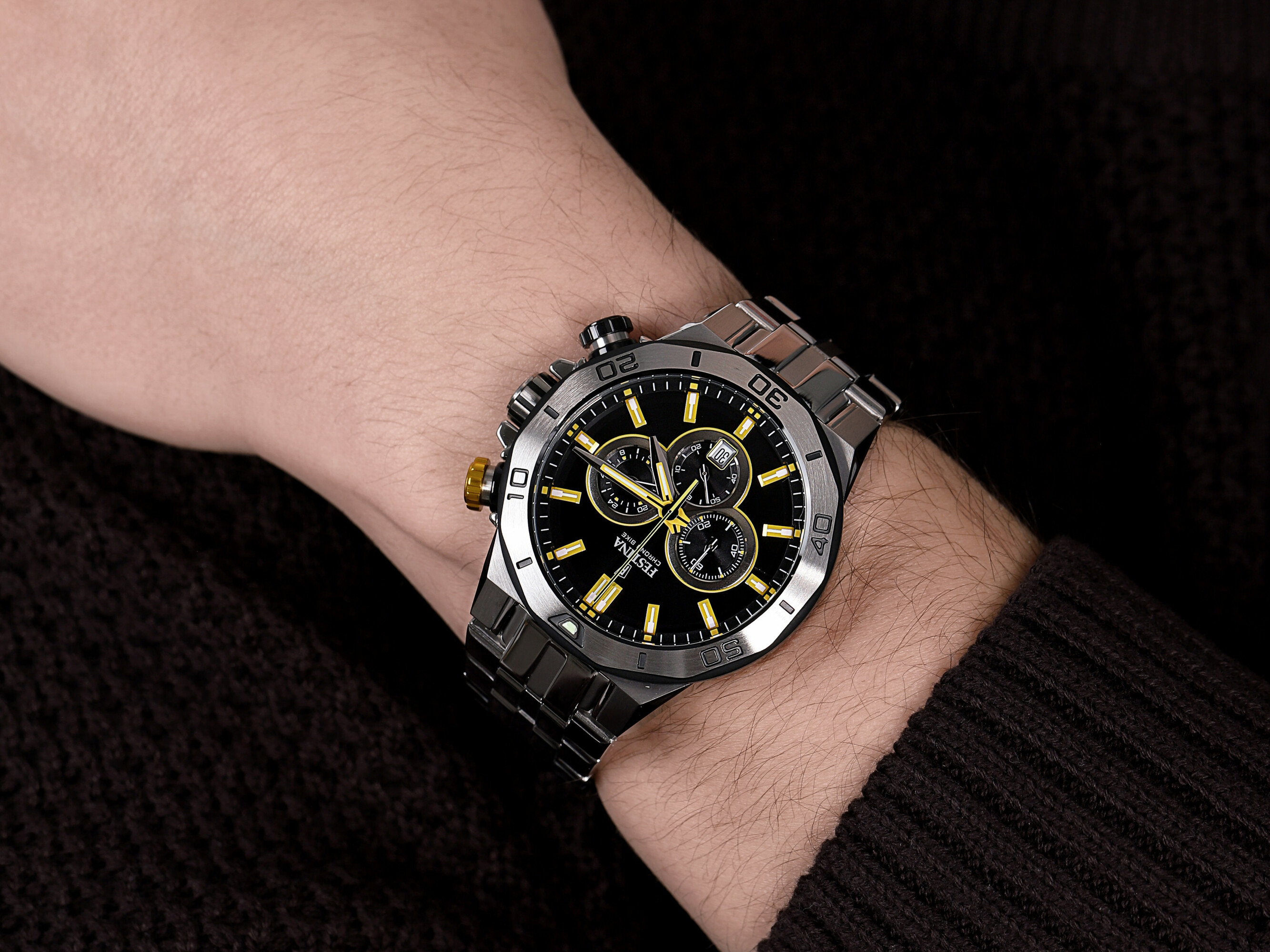 zegarek Festina F20448-8 Chrono Bike męski z chronograf Chrono Bike - miniatura 4