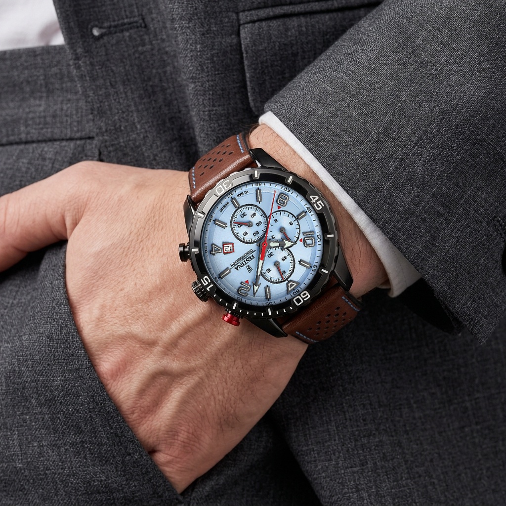 zegarek Festina F20519-1 Chrono Sport męski z chronograf Chronograf - miniatura 3