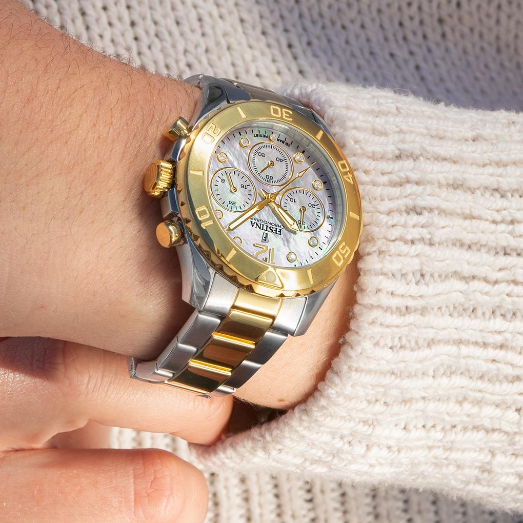 zegarek Festina F20604-1 Boyfriend Chronograph damski z chronograf Boyfriend - miniatura 4