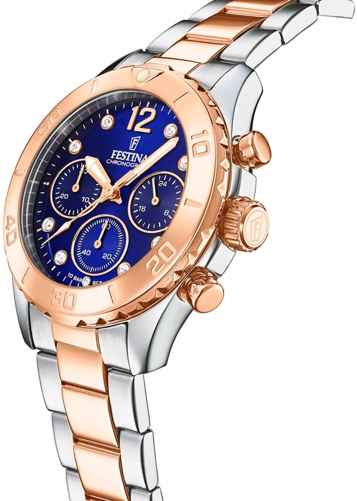 zegarek Festina F20605-3 Boyfriend Chronograph damski z chronograf Boyfriend - miniatura 2