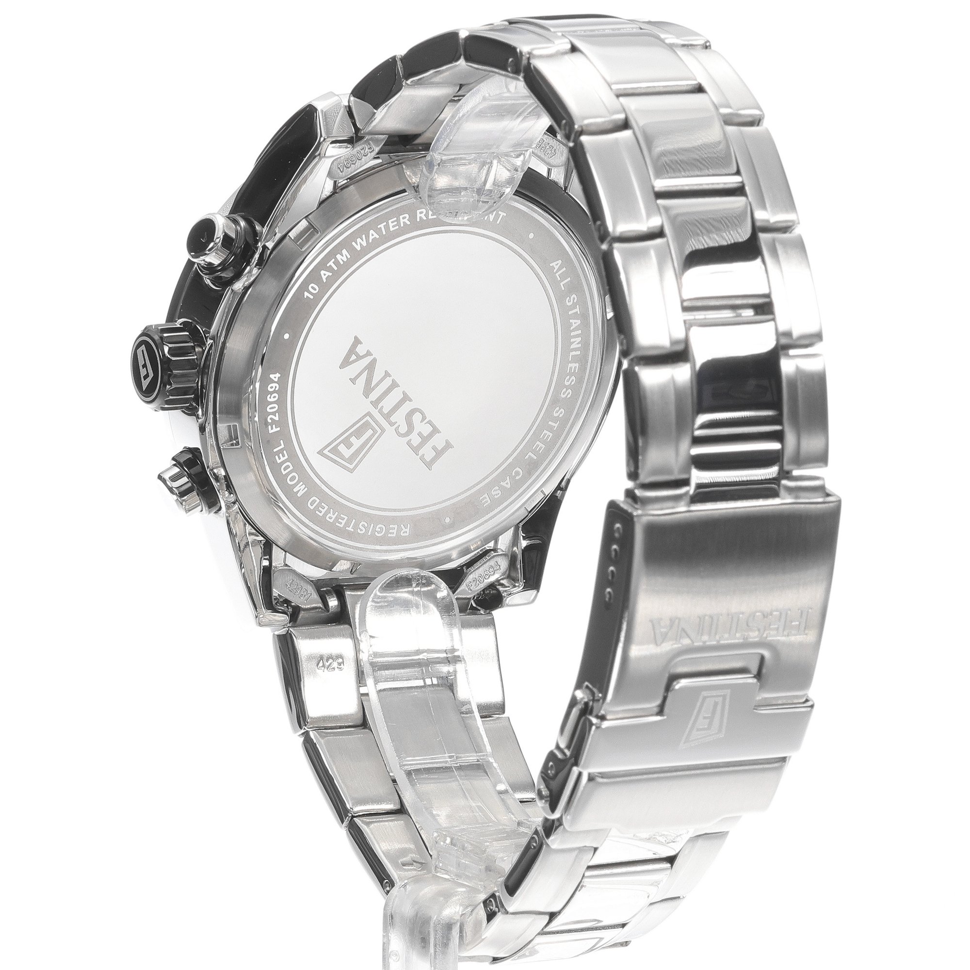 zegarek Festina F20694-3 Timeless Chronograph męski z tachometr Timeless Chronograph - miniatura 4