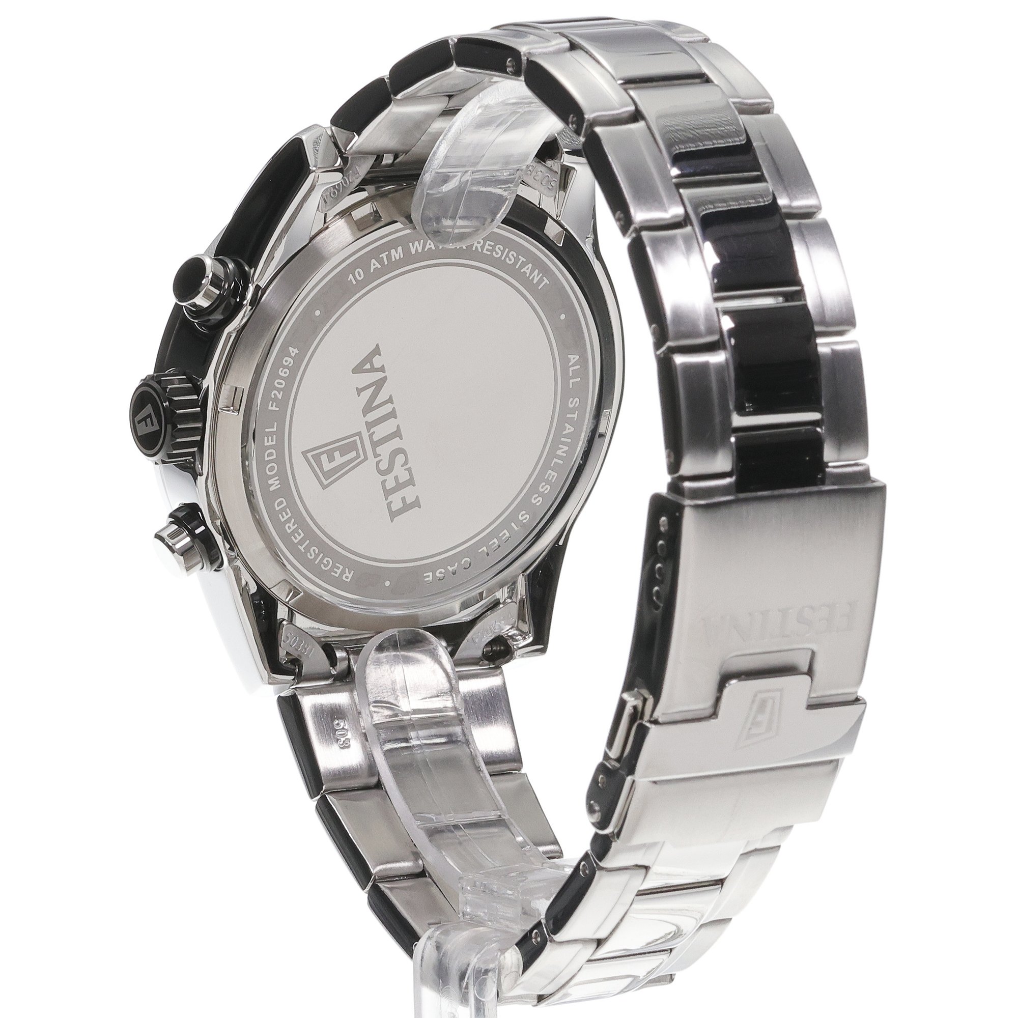 zegarek Festina F20694-4 Timeless Chronograph męski z tachometr Timeless Chronograph - miniatura 4