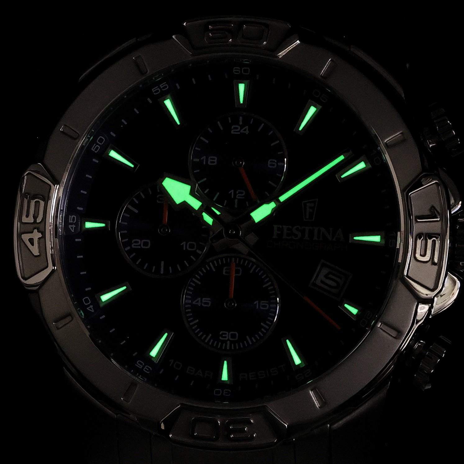 zegarek Festina F20704-2 srebrny Timeless Chronograph - miniatura 5