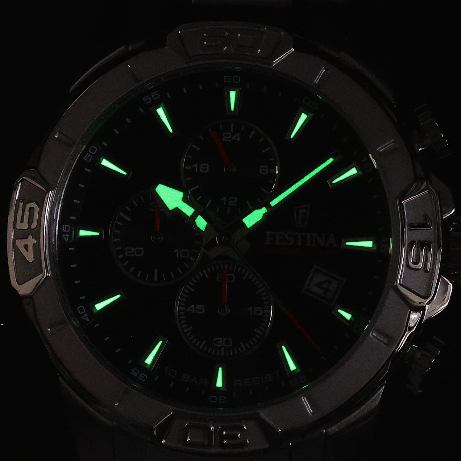 zegarek Festina F20704-3 srebrny Timeless Chronograph - miniatura 5