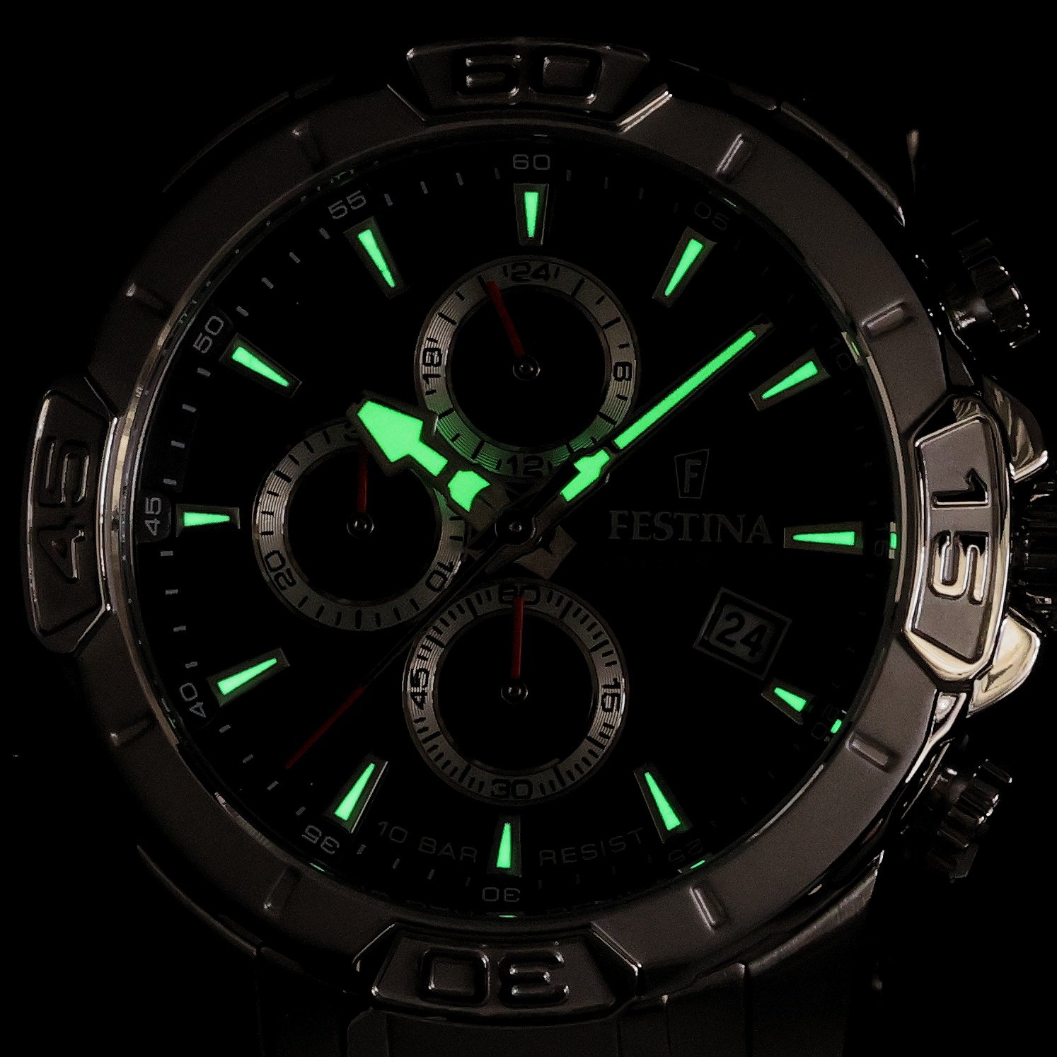 zegarek Festina F20704-6 srebrny Timeless Chronograph - miniatura 5