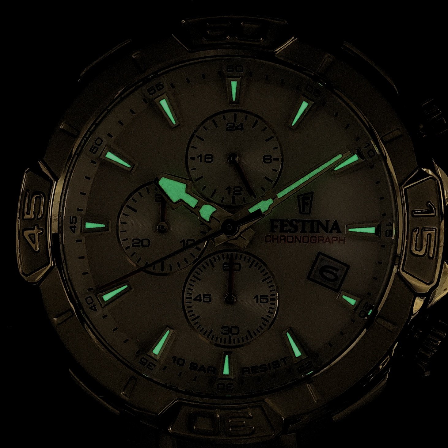 zegarek Festina F20705-2 złoty Timeless Chronograph - miniatura 5