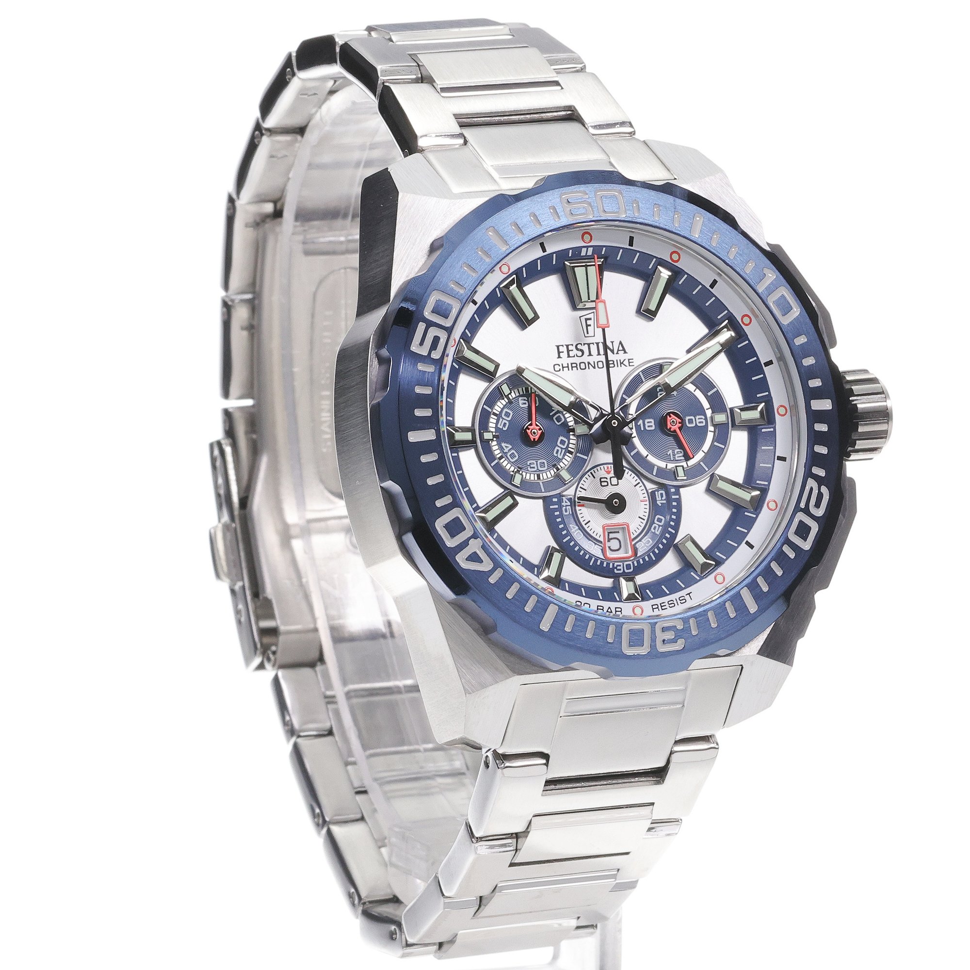 zegarek Festina F20724-1 srebrny Chrono Bike - miniatura 3