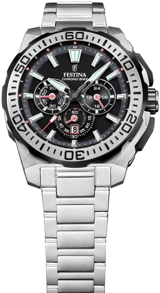 zegarek Festina F20724-7 srebrny Chrono Bike