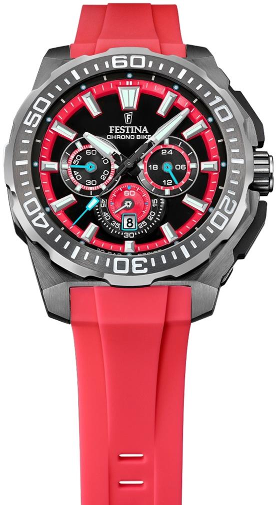 zegarek Festina F20725-5 szary Chrono Bike - miniatura 7
