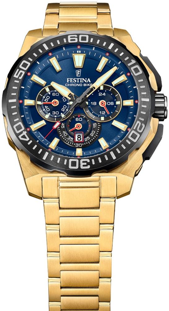 zegarek Festina F20727-1 złoty Chrono Bike