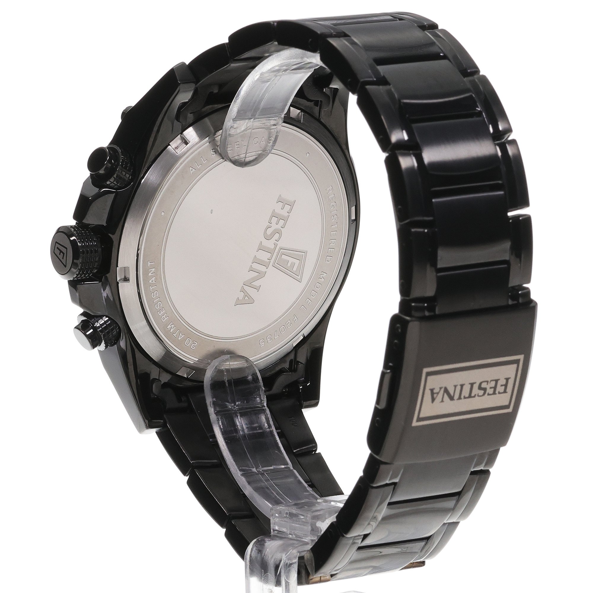 zegarek Festina F20735-1 męski z chronograf Timeless Chronograph - miniatura 4