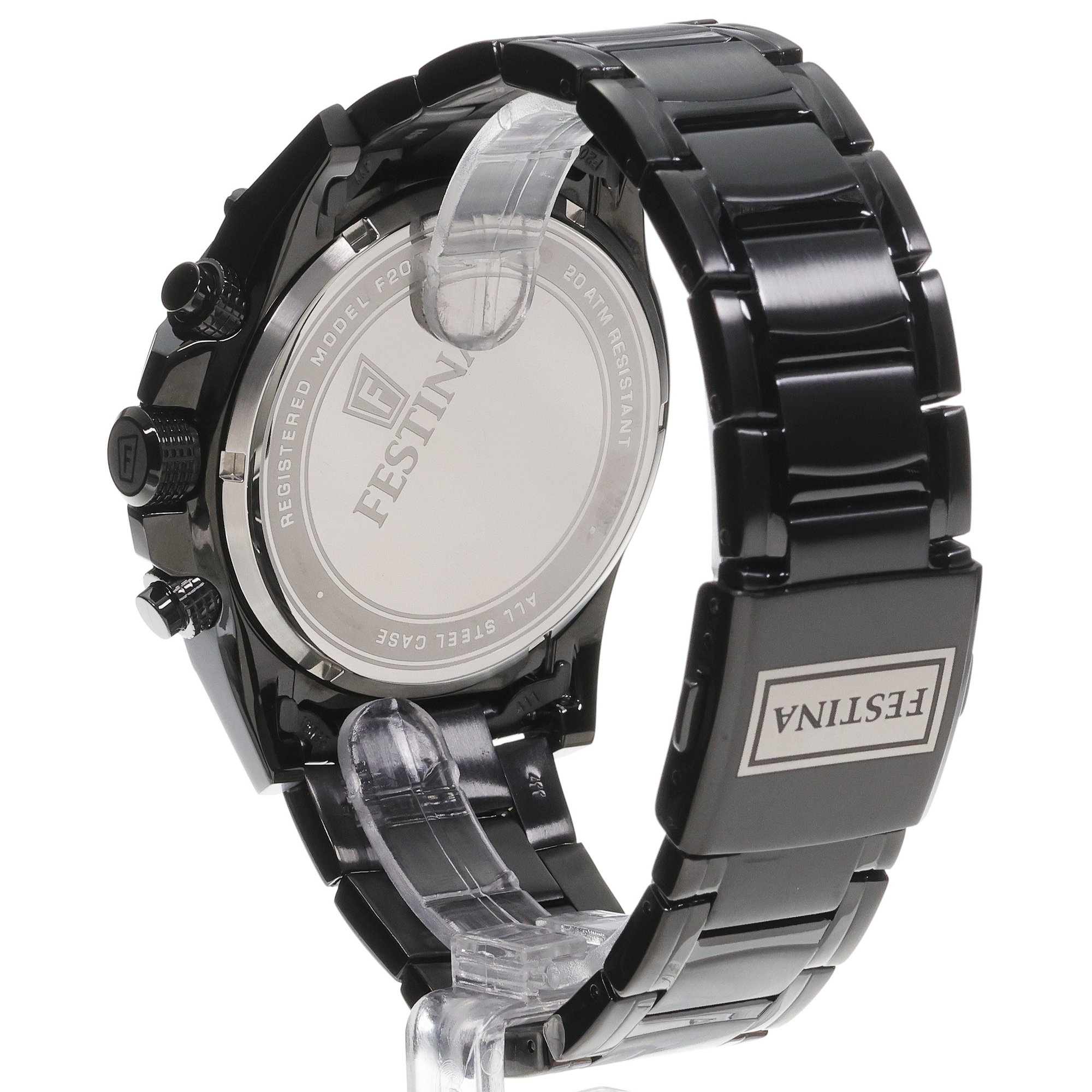 zegarek Festina F20735-3 męski z chronograf Timeless Chronograph - miniatura 4