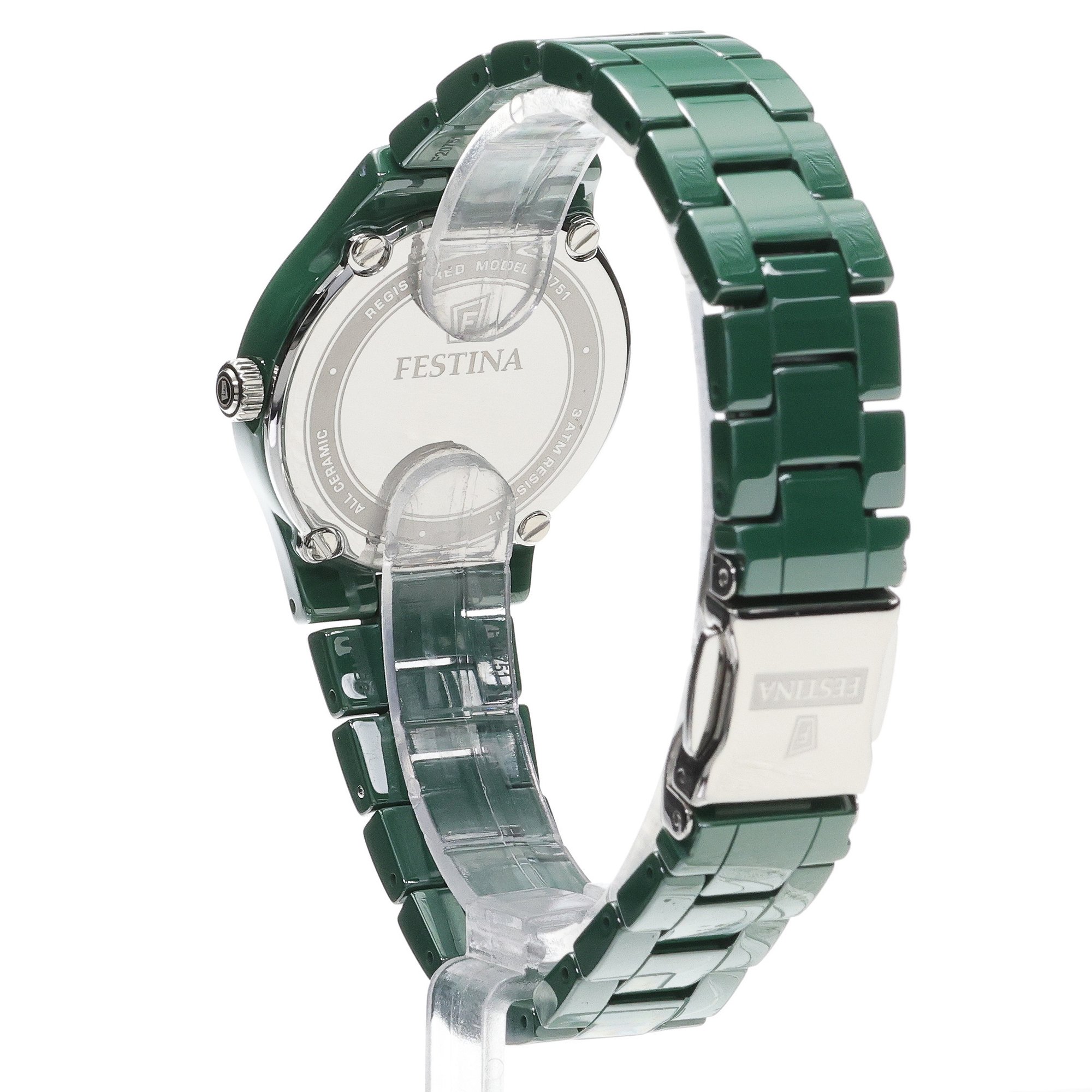 zegarek Festina F20751-6 zielony Ceramic - miniatura 4