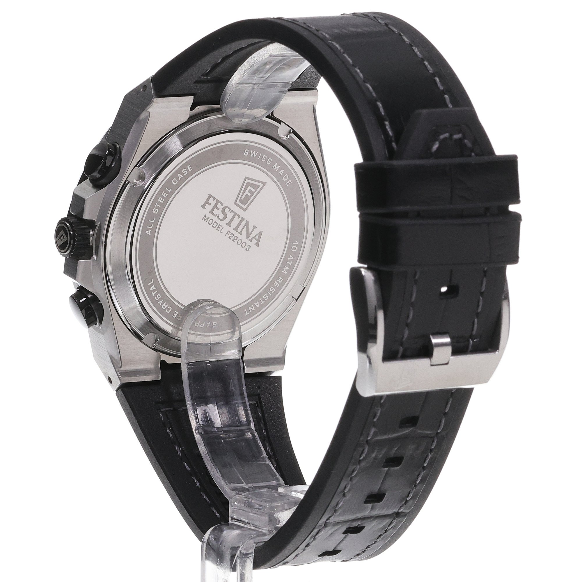 zegarek Festina F22003-1 męski z chronograf Swiss Made - miniatura 4